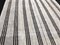 Striped Handmade Natural Kilim Rug, 1960s 2