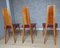 Vintage Stühle aus Leder & Holz, 1960er, 6 . Set 4