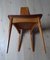 Vintage Leather and Wooden Chair, 1960s 3