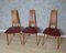 Vintage Stühle aus Leder & Holz, 1960er, 6 . Set 1
