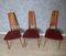 Vintage Stühle aus Leder & Holz, 1960er, 6 . Set 6