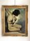 Maurise Legendre, mujer joven posando desnuda, 1949, óleo sobre lienzo, enmarcado, Imagen 1