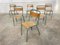 Tolix School Chairs, 1950s, Set of 13 1