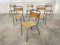 Tolix School Chairs, 1950s, Set of 13, Image 1