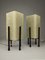 Mid-Century Cubic Table Lamps with Acrylic Shades, 1960s, Set of 2, Image 1