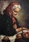 Alberto Cecconi, Vieille femme au panier de pommes, Oil on Canvas, Framed 2