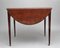 Ovaler Pembroke Tisch aus Mahagoni, 1780er 8