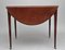 Ovaler Pembroke Tisch aus Mahagoni, 1780er 10