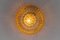 unburst Round Amber Bubble Glass Wall Lamp, Limburg, 1960s, Image 6