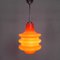 Lampe à Suspension Vintage en Verre Orange, 1970s 9