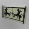 Wall Cabinet with Sliding Doors with Horse Image, 1950s 6