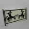 Wall Cabinet with Sliding Doors with Horse Image, 1950s 11