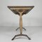 Art Deco Bistro Table with Oak Top on Cast Iron Table, 1930s, Image 4