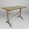 Art Deco Bistro Table with Oak Top on Cast Iron Table, 1930s 17