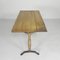 Art Deco Bistro Table with Oak Top on Cast Iron Table, 1930s 8