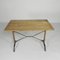 Art Deco Bistro Table with Oak Top on Cast Iron Table, 1930s 6