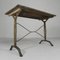 Art Deco Bistro Table with Oak Top on Cast Iron Table, 1930s, Image 10