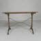 Art Deco Bistro Table with Oak Top on Cast Iron Table, 1930s 20