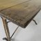 Art Deco Bistro Table with Oak Top on Cast Iron Table, 1930s, Image 3
