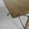 Art Deco Bistro Table with Oak Top on Cast Iron Table, 1930s, Image 7