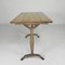 Art Deco Bistro Table with Oak Top on Cast Iron Table, 1930s 12