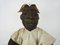Malian Artist, Large Dogon Statue of Seated Man, Early 20th Century, Wood & Fabric, Image 4