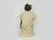 Artiste Malien, Grande Statue Dogon d'Homme Assis, Début 20ème Siècle, Bois & Tissu 10