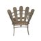 Französischer Mid-Century Sessel aus Eisen & Holz 3