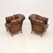 Swedish Leather Club Chairs, 1950s, Set of 2 4