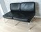 Black Leather Living Room Set by Walter Knoll for Walter Knoll, 1970s, Set of 3 7