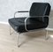 Black Leather Living Room Set by Walter Knoll for Walter Knoll, 1970s, Set of 3 12