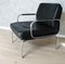 Juego de salón de cuero negro de Walter Knoll para Walter Knoll, años 70. Juego de 3, Imagen 12