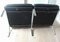 Black Leather Living Room Set by Walter Knoll for Walter Knoll, 1970s, Set of 3 5