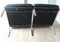 Black Leather Living Room Set by Walter Knoll for Walter Knoll, 1970s, Set of 3, Image 5