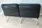 Black Leather Living Room Set by Walter Knoll for Walter Knoll, 1970s, Set of 3 2