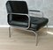 Black Leather Living Room Set by Walter Knoll for Walter Knoll, 1970s, Set of 3 10