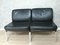 Black Leather Living Room Set by Walter Knoll for Walter Knoll, 1970s, Set of 3, Image 1