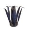 Blau bemalte Mid Century Agave Skulptur, 1960er 4