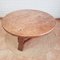 Brutalist Oak Round Tripod Coffee Table, Netherlands, 1970s, Image 3