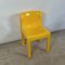 Model 4875 Chair in Glossy Yellow by Carlo Bartoli for Kartell, 1980s 1