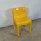 Model 4875 Chair in Glossy Yellow by Carlo Bartoli for Kartell, 1980s, Image 1