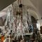 Lámpara de araña Mid-Century moderna de amatista y cristal de Murano claro atribuida a Mazzega, años 70, Imagen 3