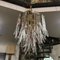 Mid-Century Modern Amethyst and Clear Murano Glass Chandelier attributed to Mazzega, 1970s 11