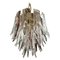 Mid-Century Modern Amethyst and Clear Murano Glass Chandelier attributed to Mazzega, 1970s 1