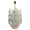 Mid-Century Modern White Murano Glass Cascade Chandelier attributed to Mazzega, 1970s 1