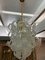 Mid-Century Modern White Murano Glass Cascade Chandelier attributed to Mazzega, 1970s, Image 4