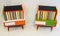 Petites Tables de Chevet Colorées, 1960s, Set de 2 1