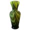 Space Age Green, Brown and Black Opaline Vase attributed to Carlo Moretti, 1970s, Image 3
