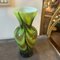 Space Age Green, Brown and Black Opaline Vase attributed to Carlo Moretti, 1970s 2