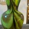 Space Age Green, Brown and Black Opaline Vase attributed to Carlo Moretti, 1970s 11